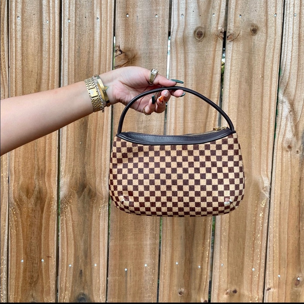 🚫SOLD•E🅱️🅰️Y🚫 Authentic Vintage Louis Vuitton Damier Sauvage Tigre Calf Hair - Picture 2 of 13